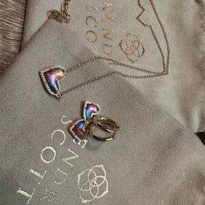 Kendra Scott Multicolor Heart Jewelry Set